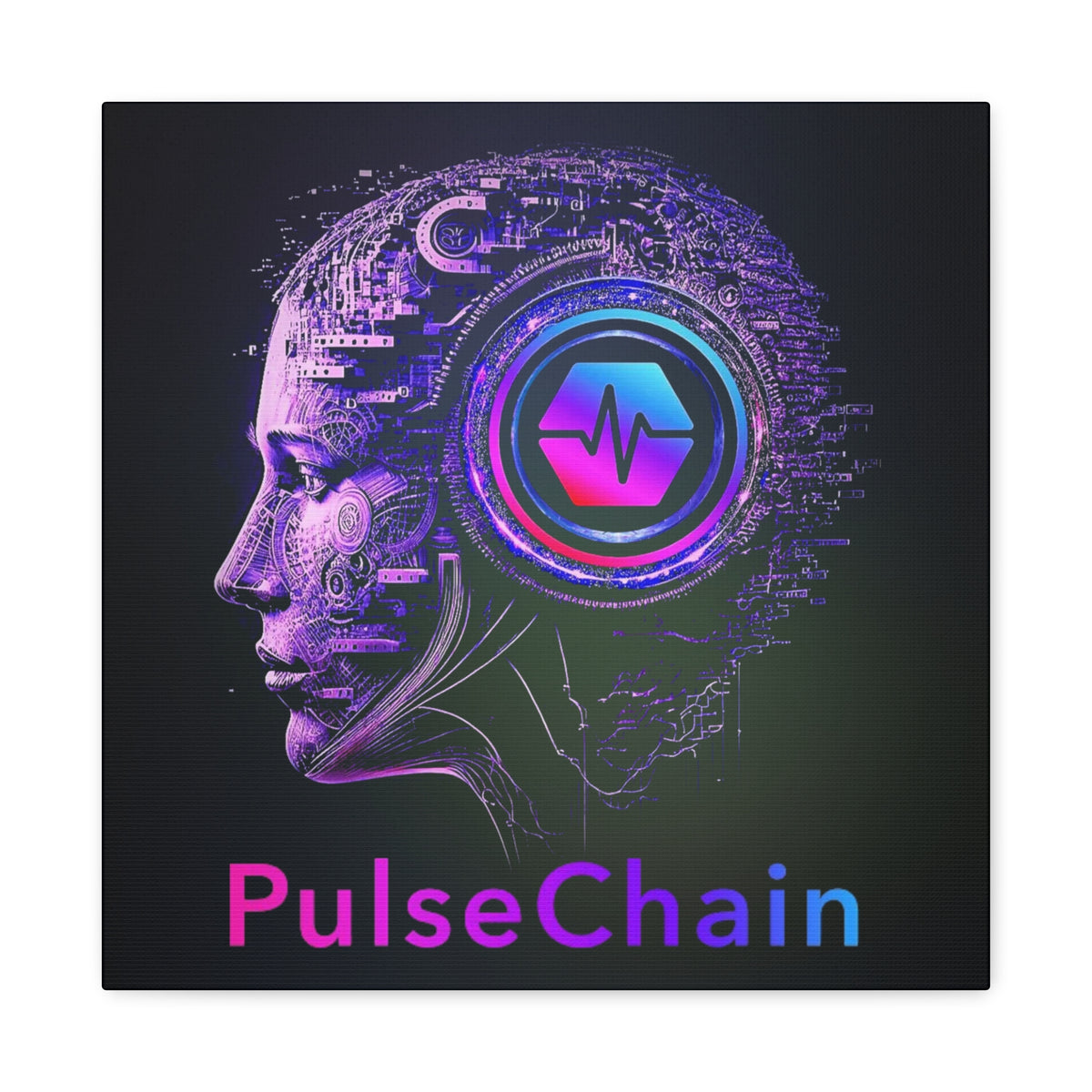 Think PulseChain - Premium Wall Canvas - The Pulsican Store