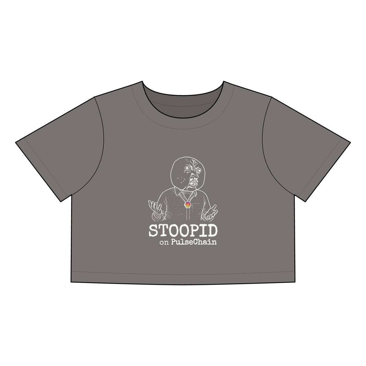 Stoopid - Stone Wash Heavy Crop Tee