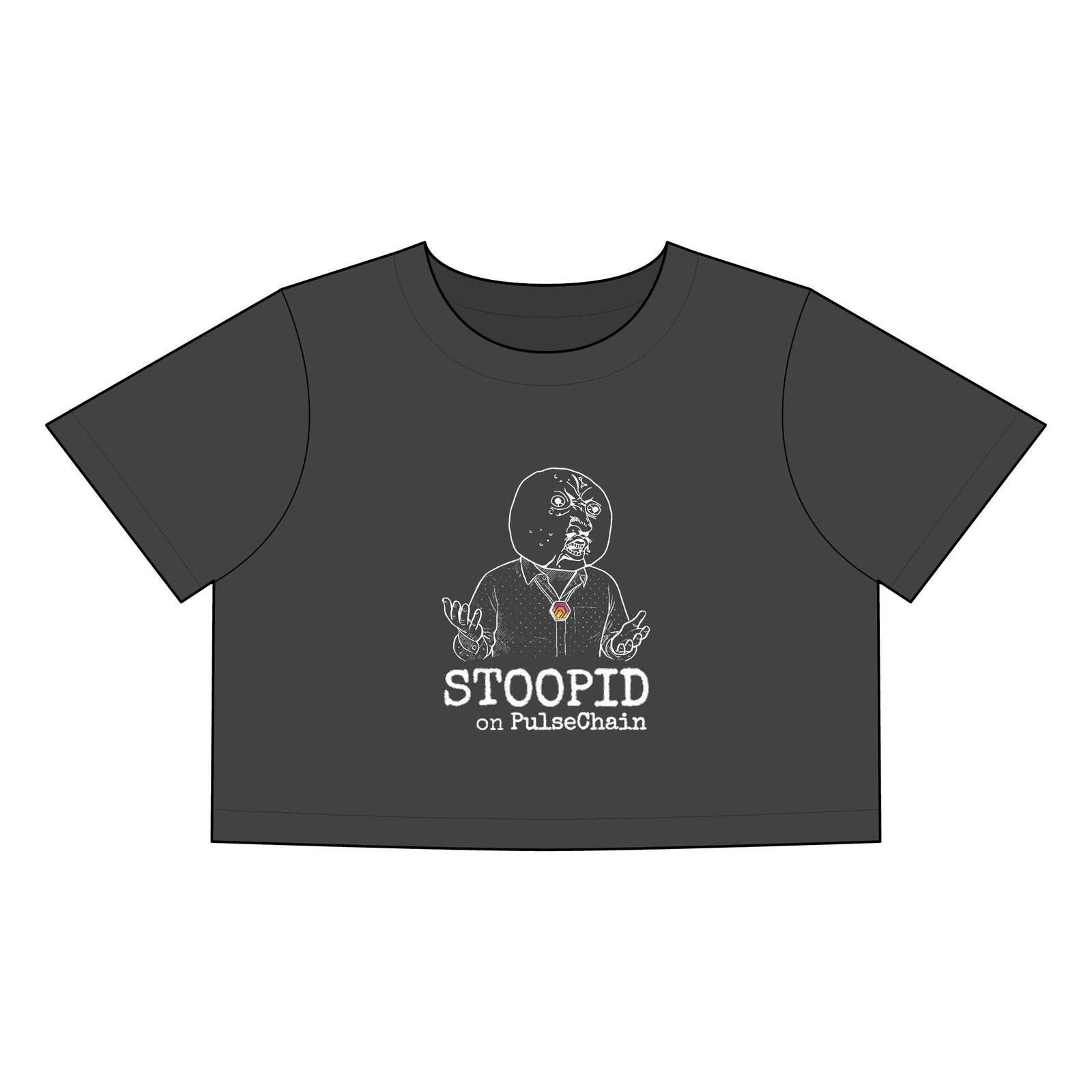 Stoopid - Stone Wash Heavy Crop Tee