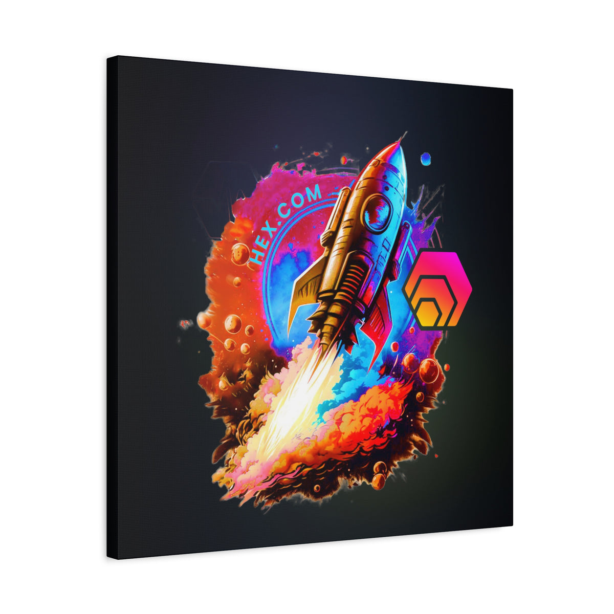 HEX Rocket - Premium Wall Canvas - The Pulsican Store