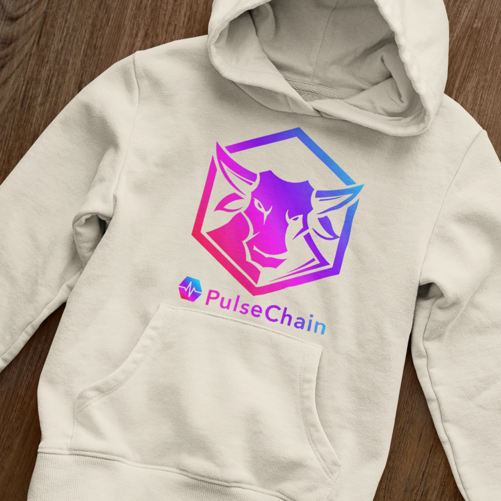 PulseChain Bull - Hoodie - The Pulsican Store