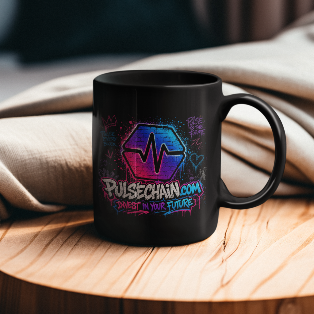 PulseChain Graffiti - Black Mug