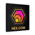 Golden HEX - Premium Wall Canvas