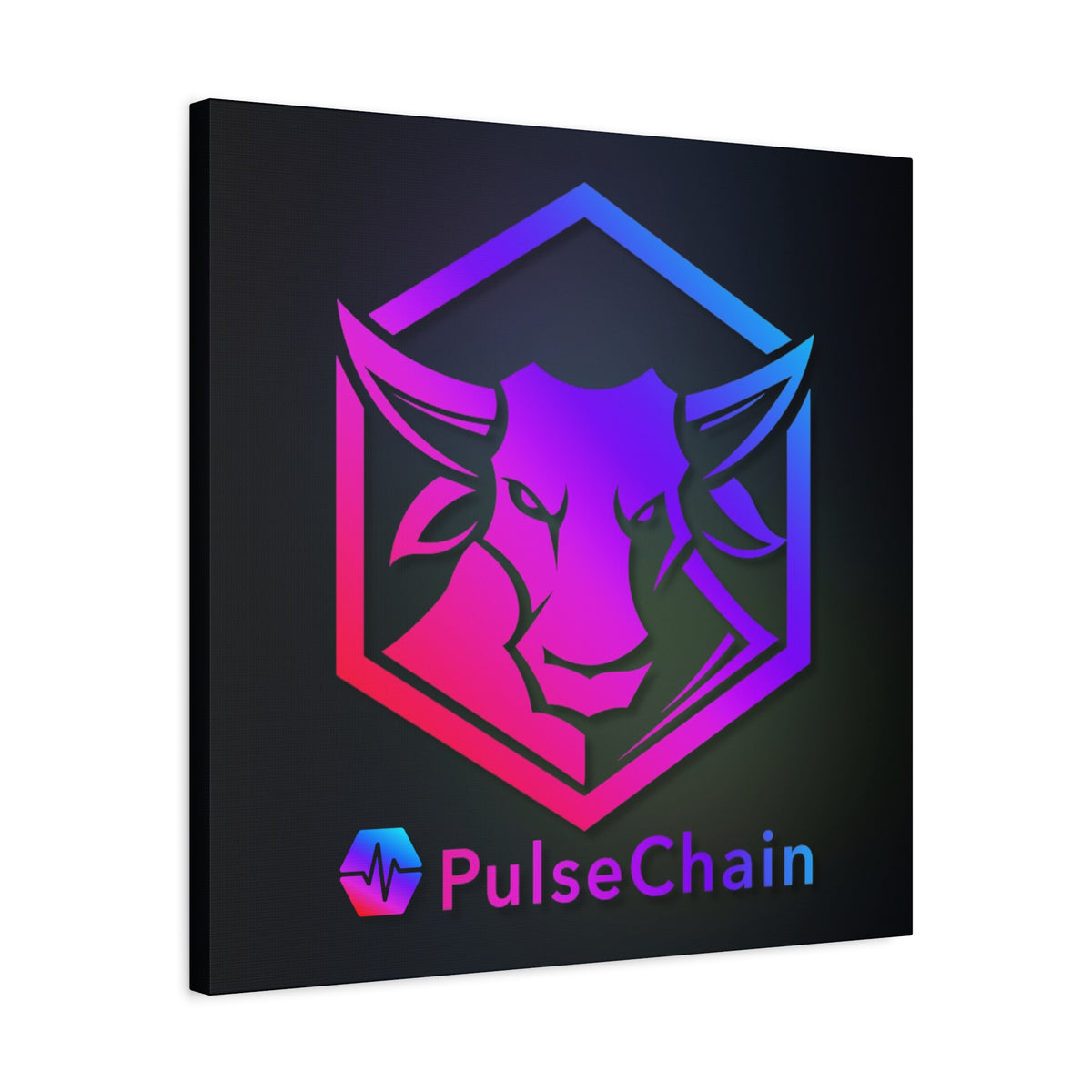 PulseChain Bull - Premium Wall Canvas - The Pulsican Store