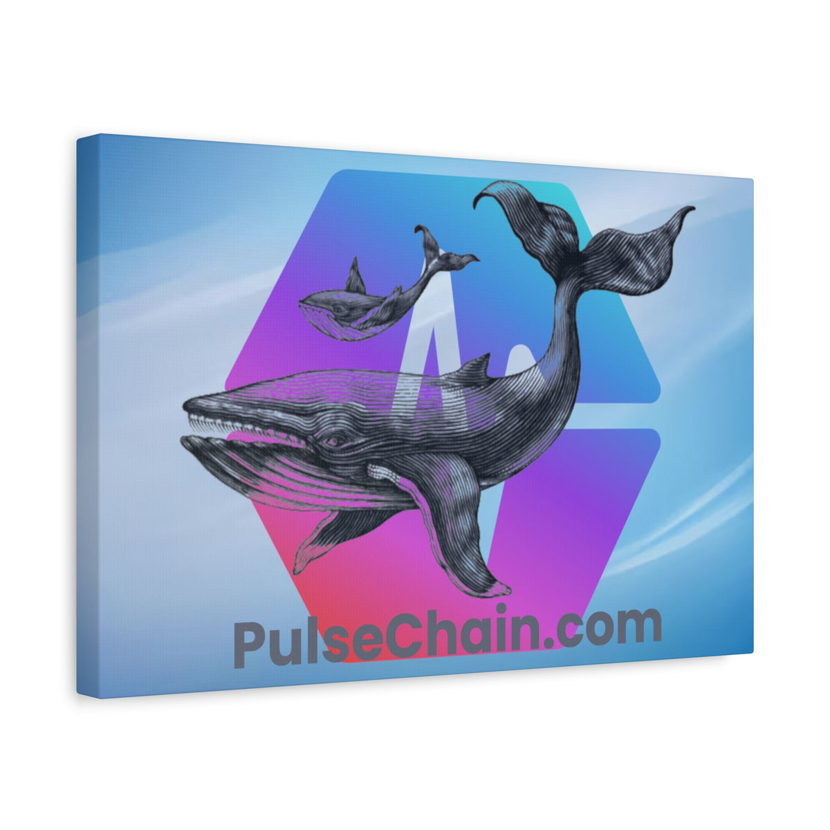 PulseChain Whale - Premium Wall Canvas - The Pulsican Store