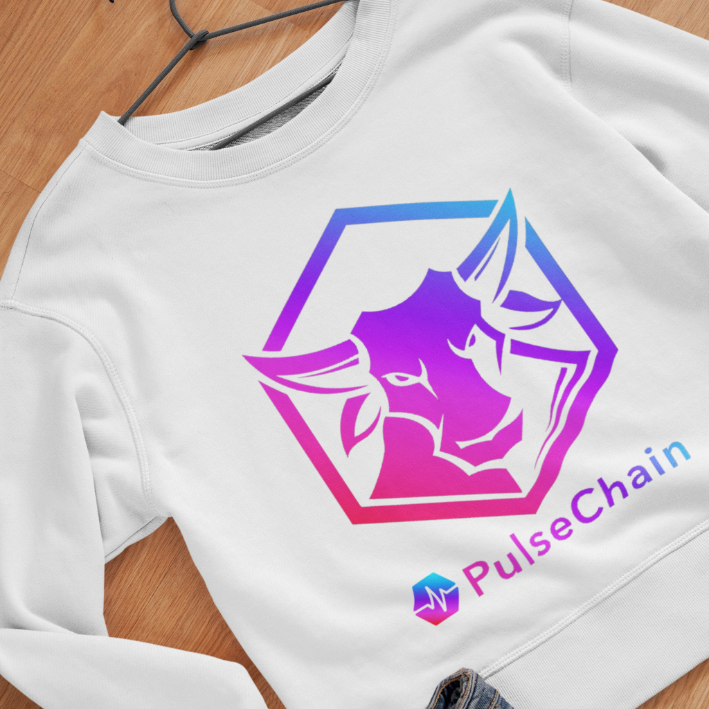 PulseChain Bull - Sweatshirt - The Pulsican Store
