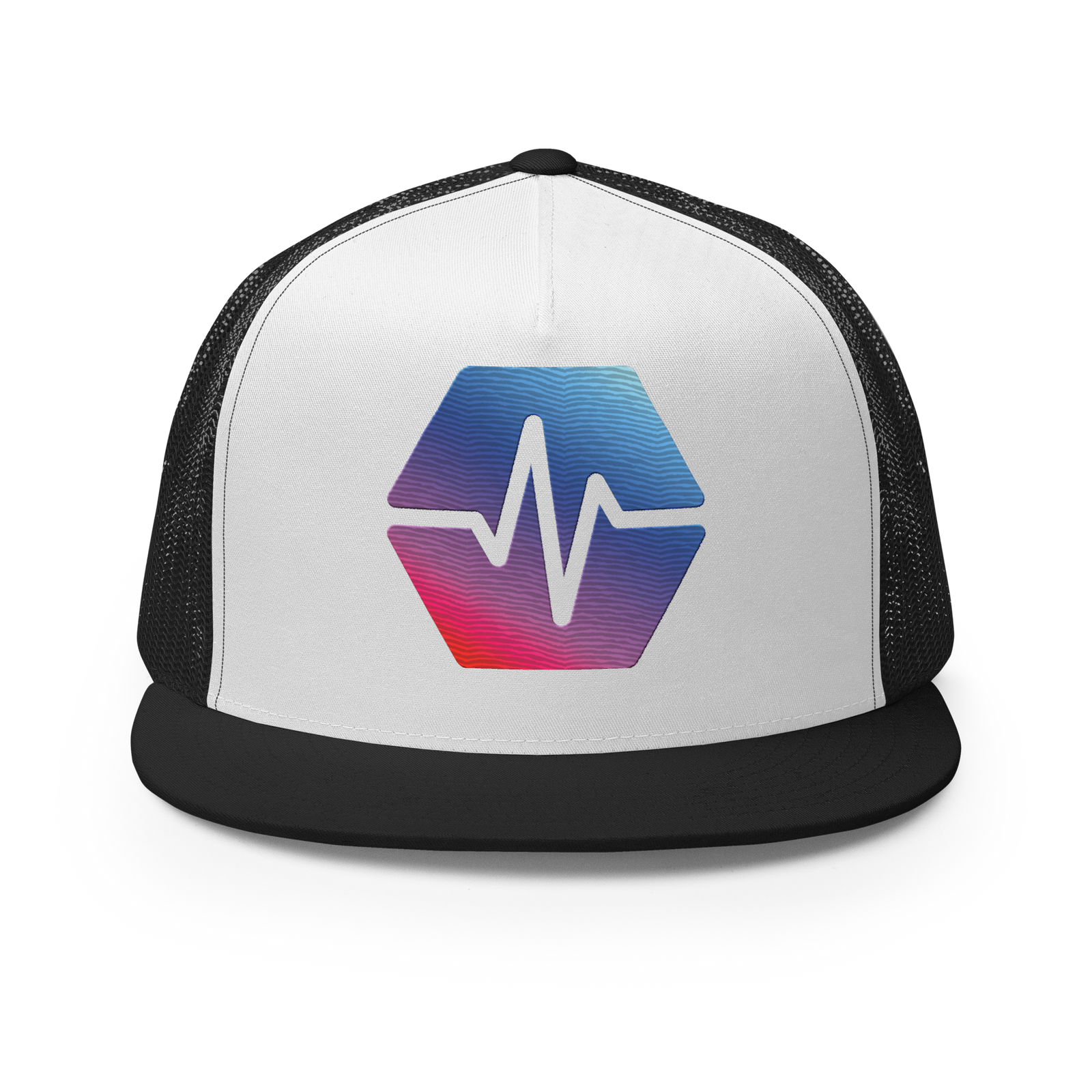 PulseChain Logo - Embroidered Classic Trucker Snapback - The Pulsican Store