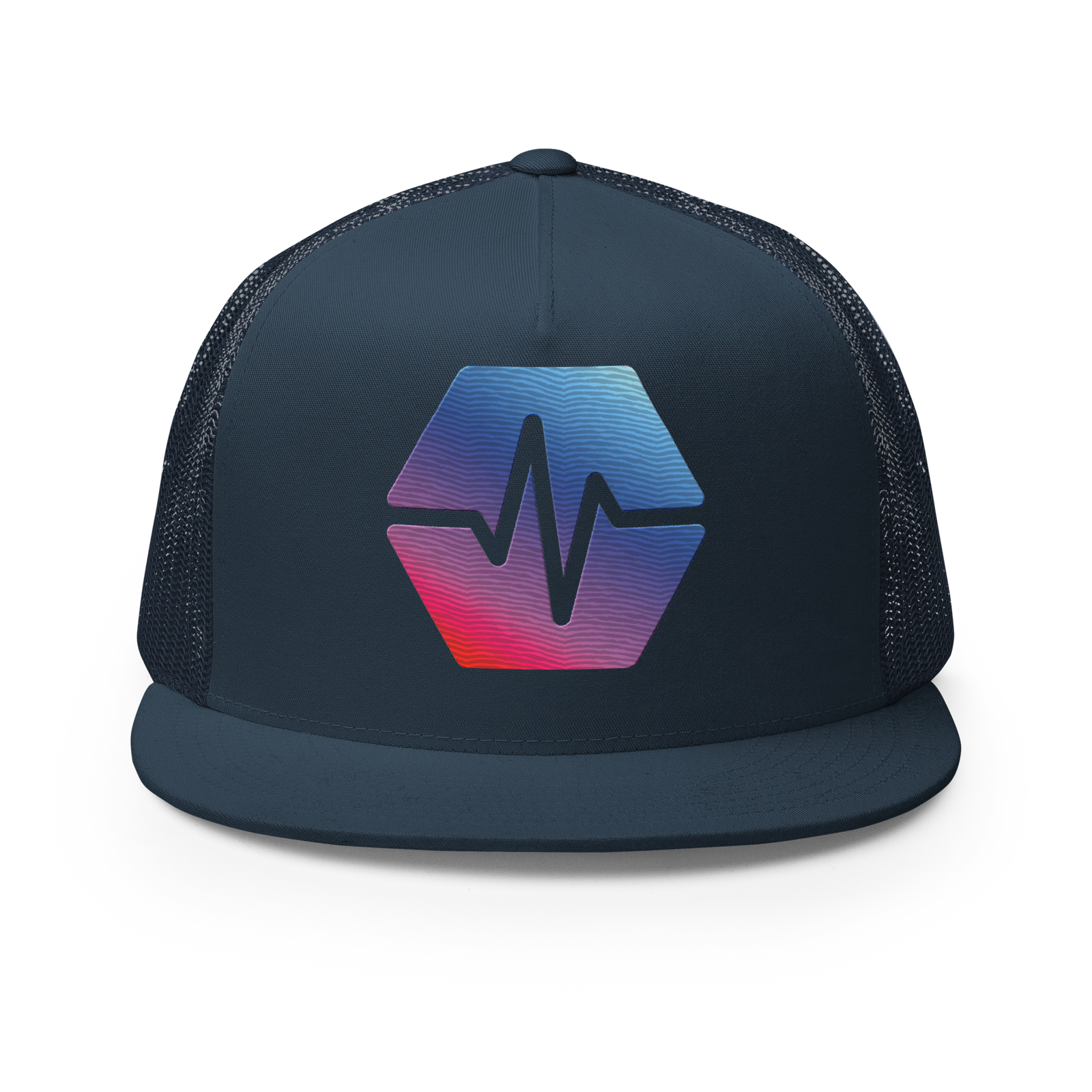 PulseChain Logo - Embroidered Classic Trucker Snapback - The Pulsican Store