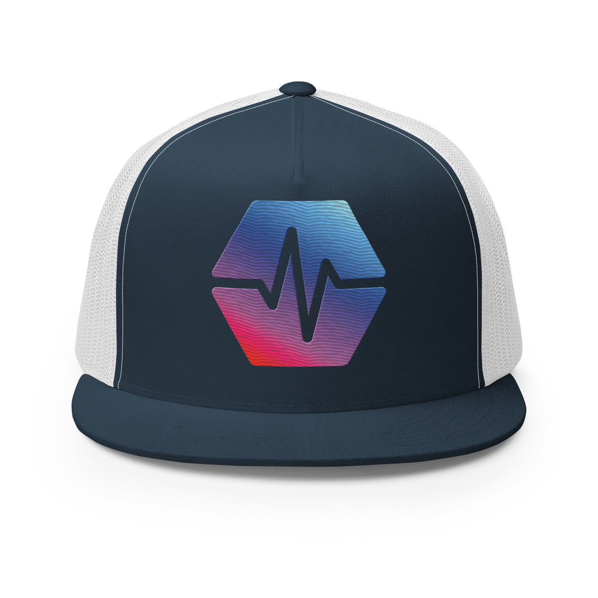 PulseChain Logo - Embroidered Classic Trucker Snapback - The Pulsican Store