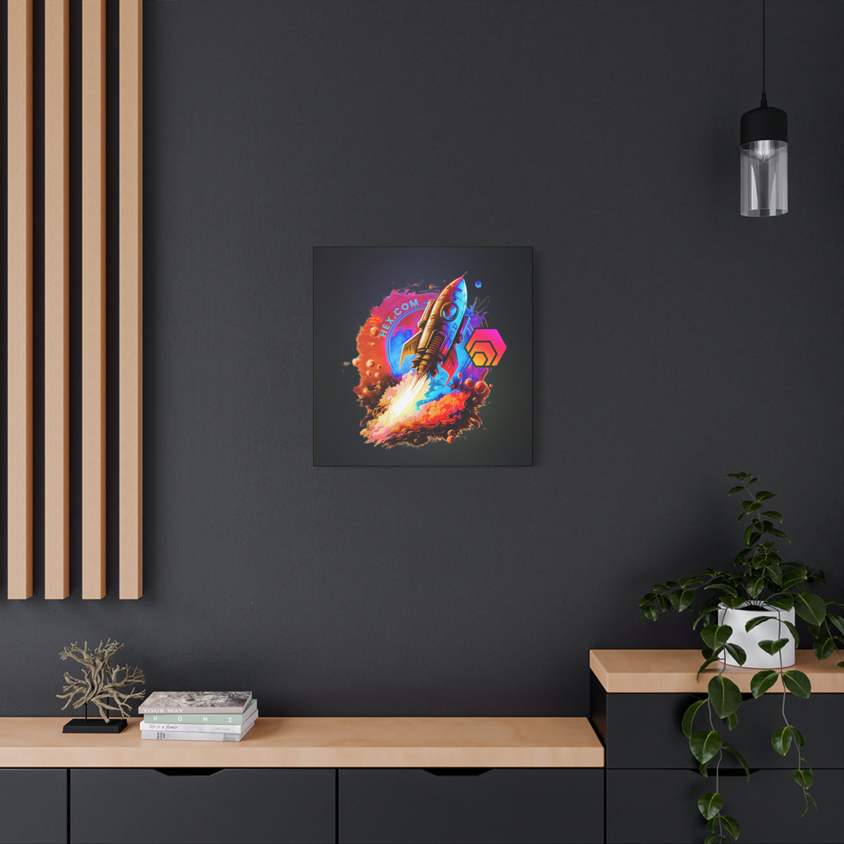 HEX Rocket - Premium Wall Canvas - The Pulsican Store