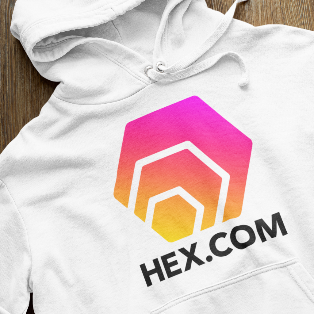 Hex.Com - White Hoodie