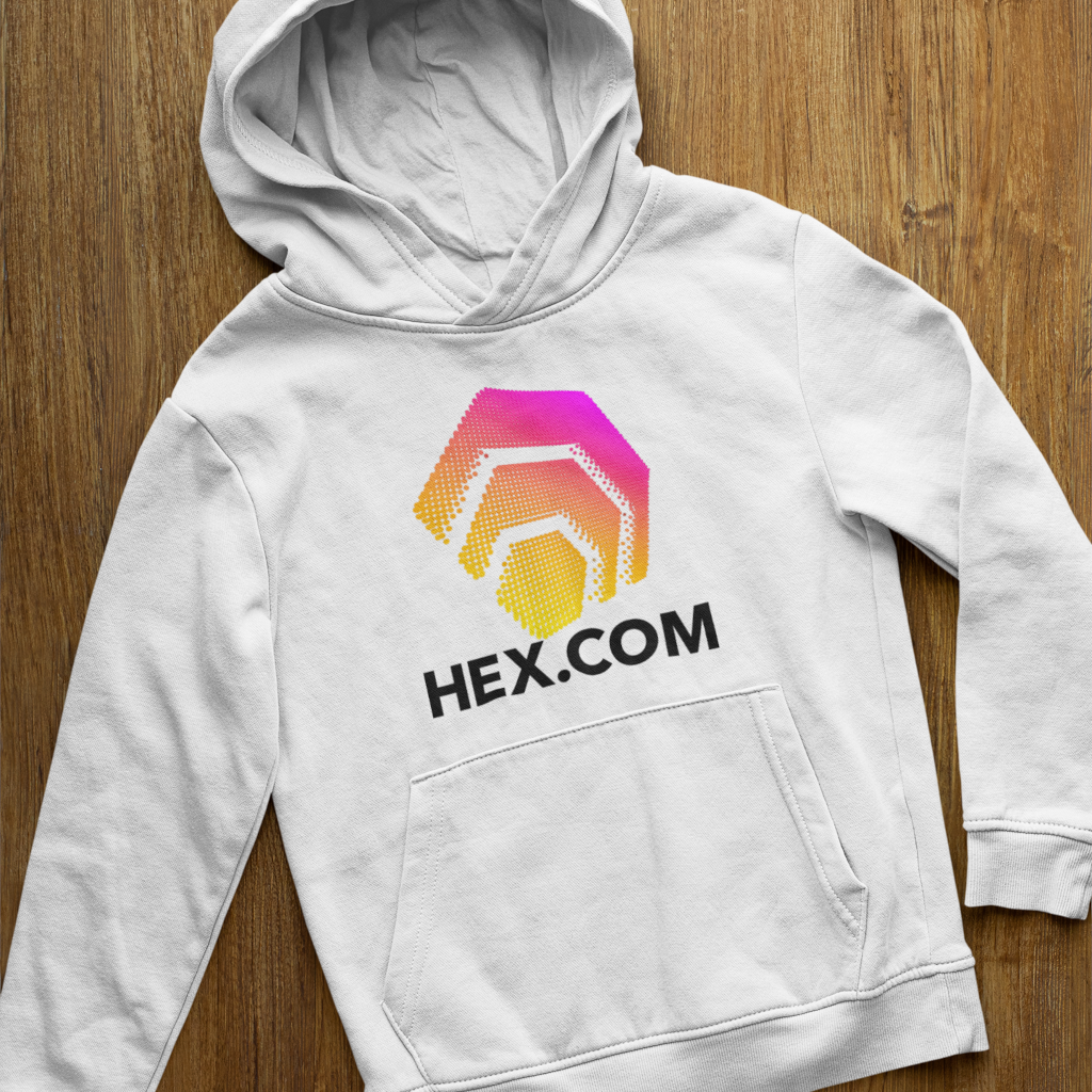 Hex.Com - White Hoodie