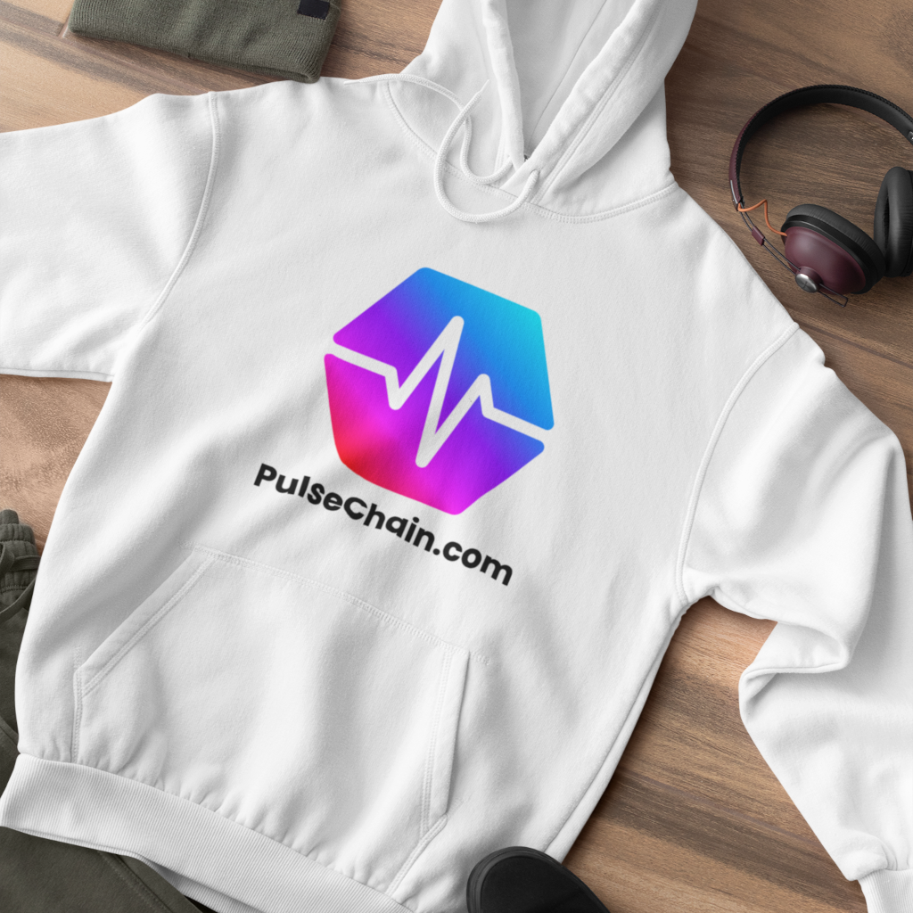 PulseChain.Com - White Hoodie