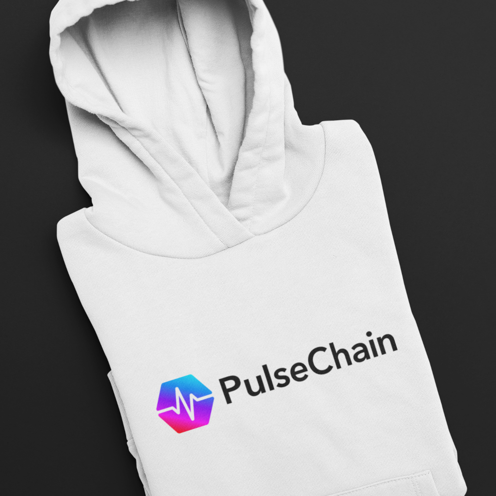 Pulsechain - White Hoodie