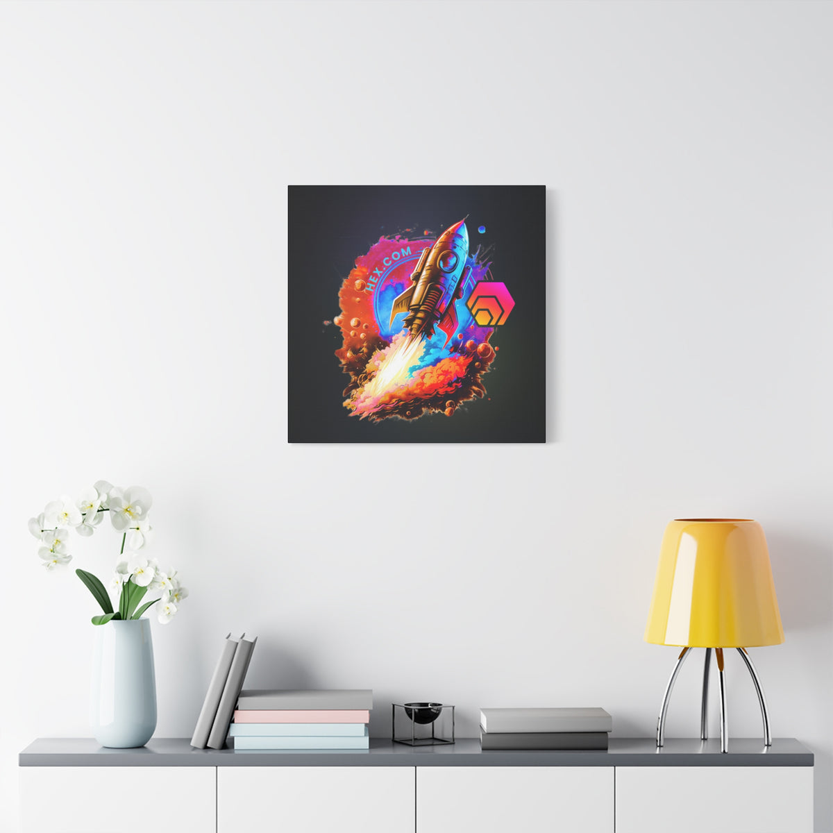 HEX Rocket - Premium Wall Canvas - The Pulsican Store