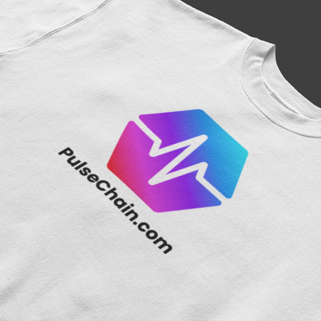 Pulsechain.Com - White T Shirt - The Pulsican Store