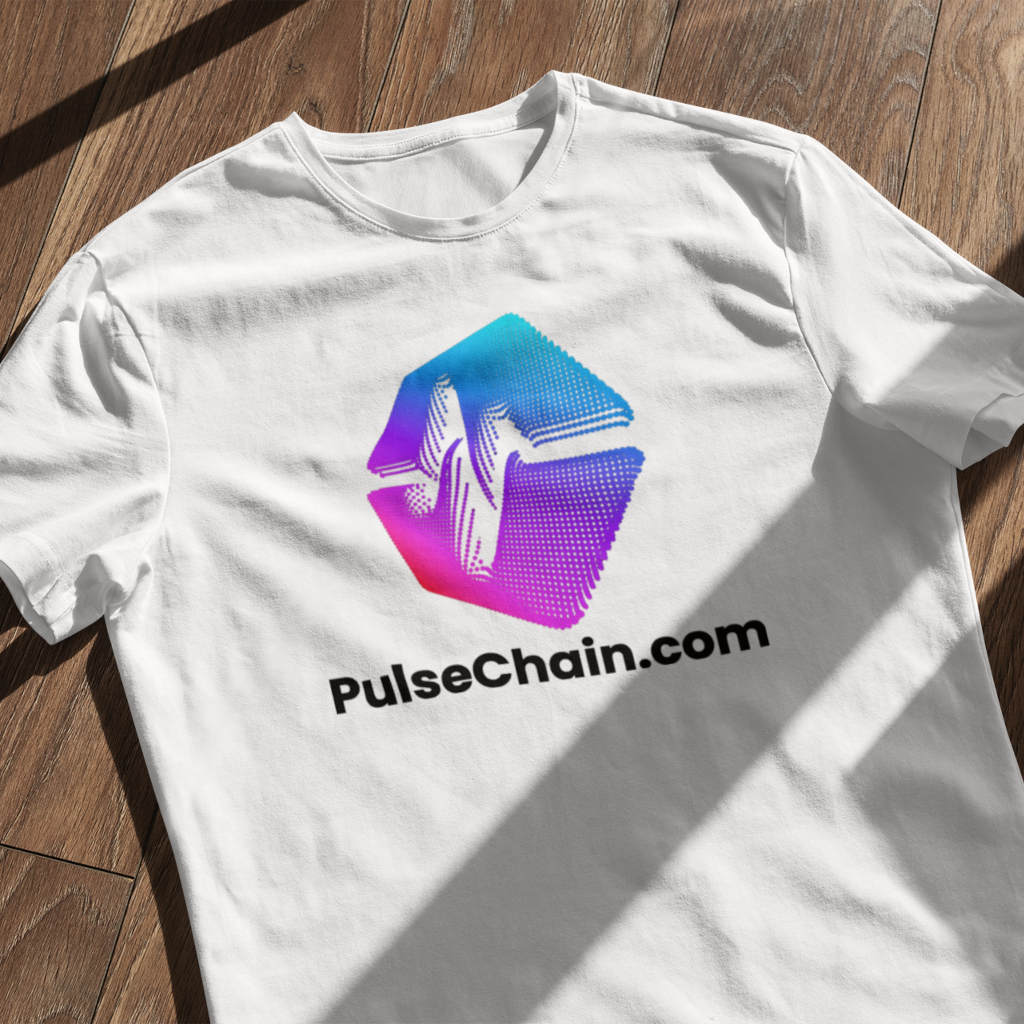 PulseChain.Com Logo - White T Shirt