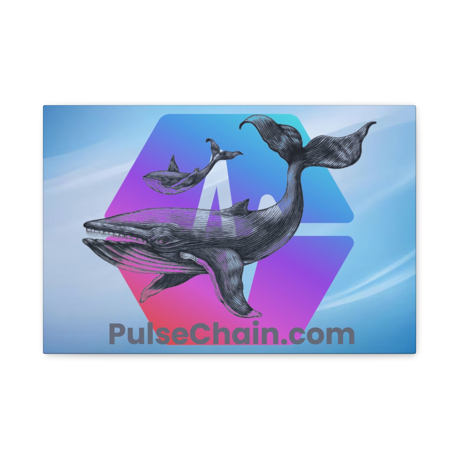 PulseChain Whale - Premium Wall Canvas - The Pulsican Store