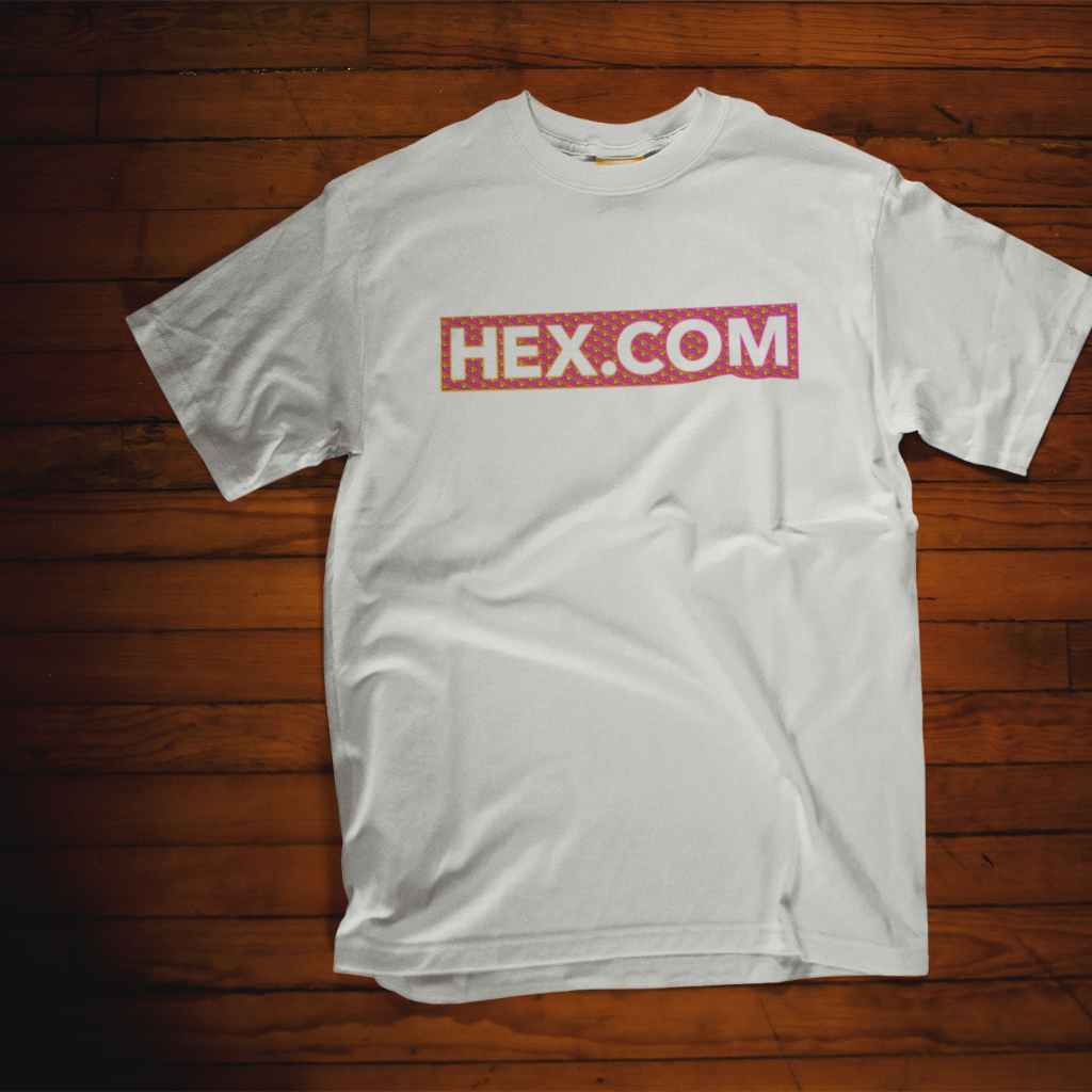 Hex.Com Block Tile - White T Shirt - The Pulsican Store