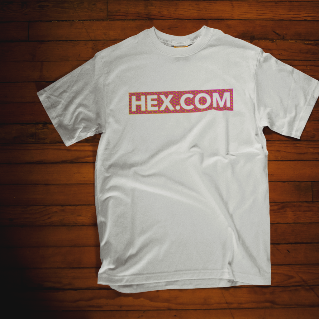 Hex.Com Block Tile - White T Shirt