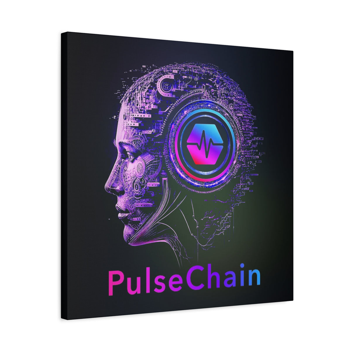 Think PulseChain - Premium Wall Canvas - The Pulsican Store