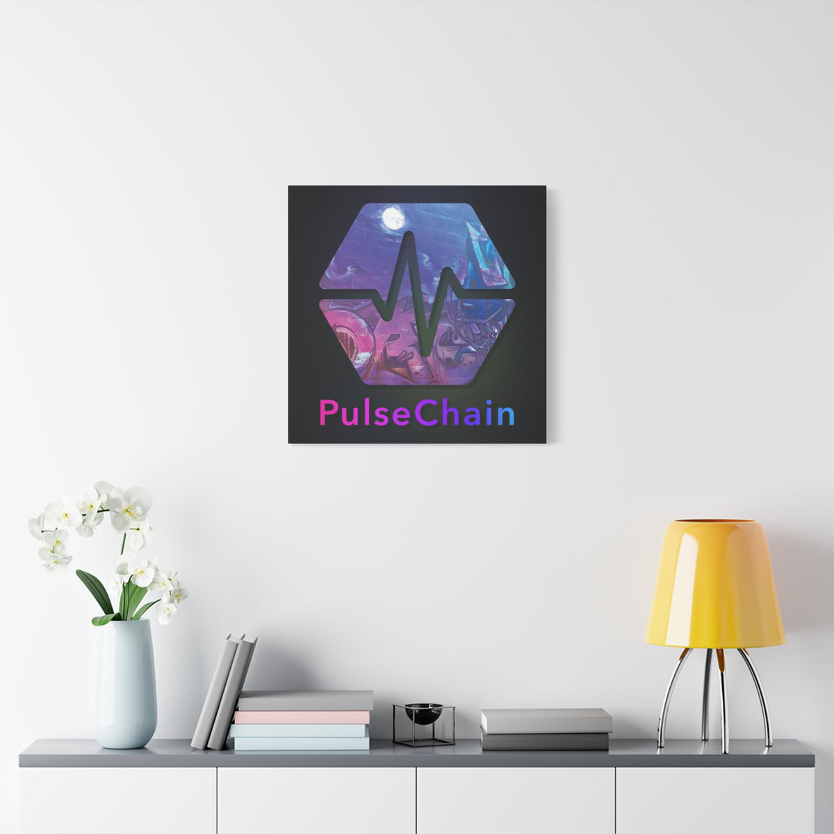 PulseChain Graffiti - Premium Wall Canvas - The Pulsican Store