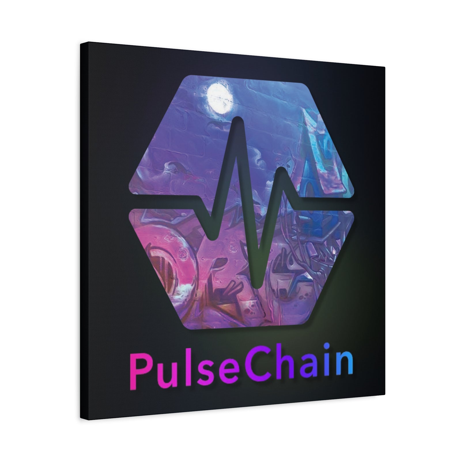 PulseChain Graffiti - Premium Wall Canvas - The Pulsican Store