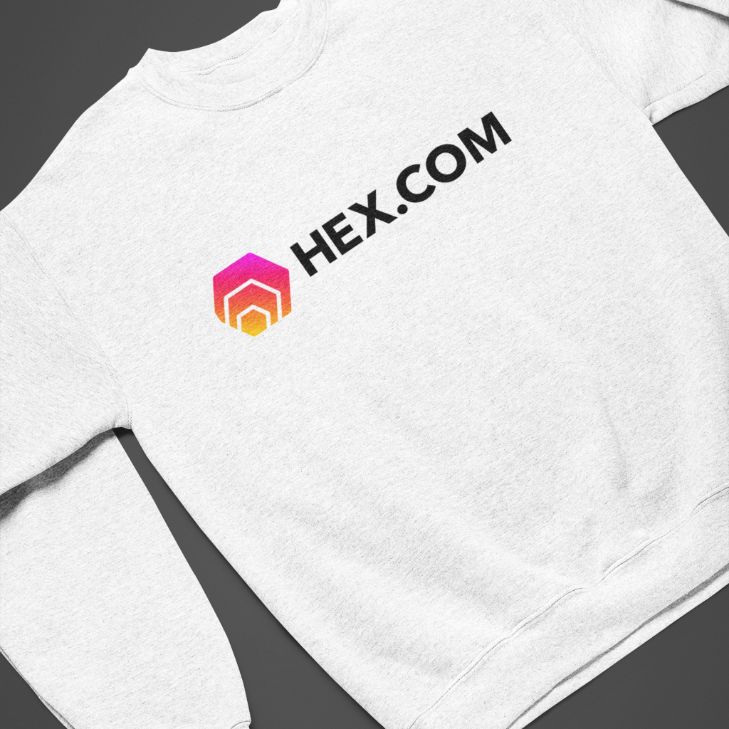 Hex.Com - White Sweatshirt