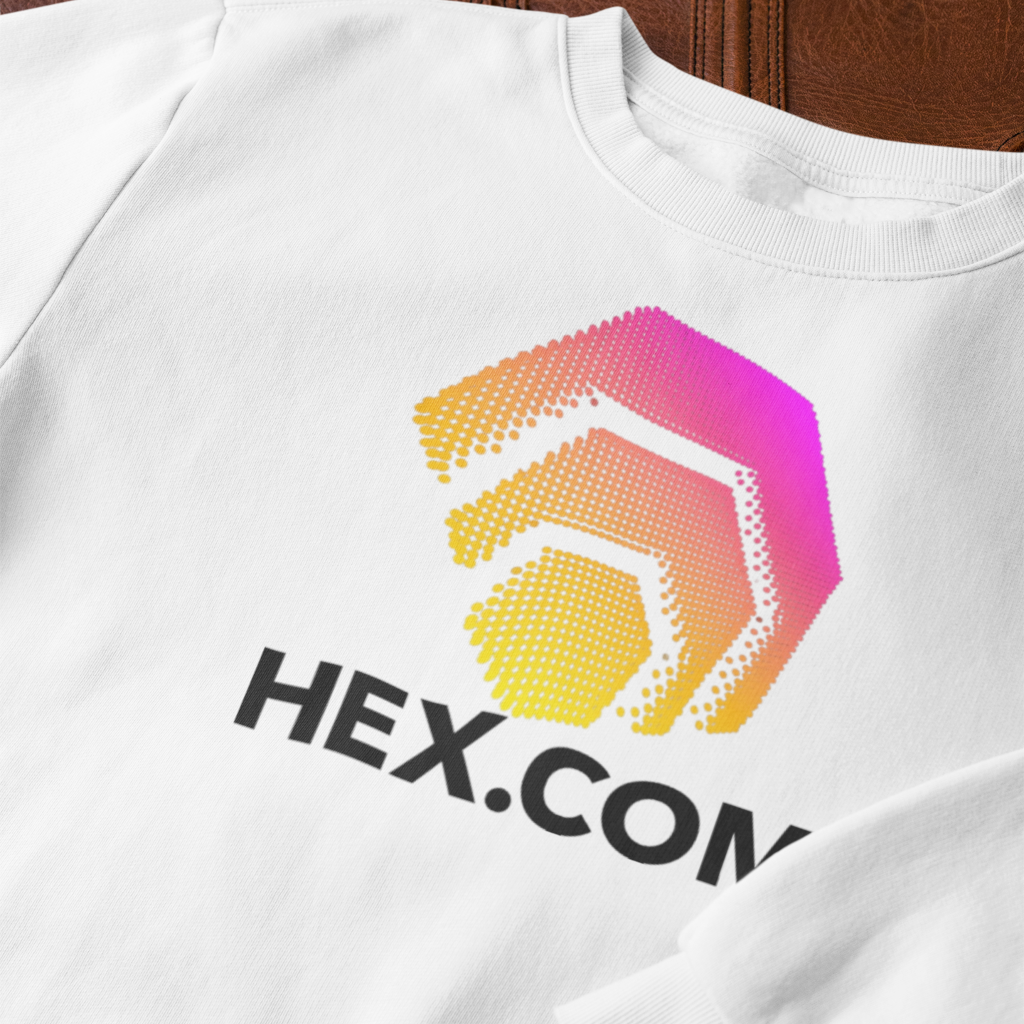 Hex.Com Logo - White Sweatshirt - The Pulsican Store