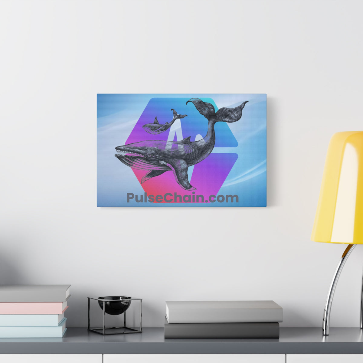 PulseChain Whale - Premium Wall Canvas - The Pulsican Store