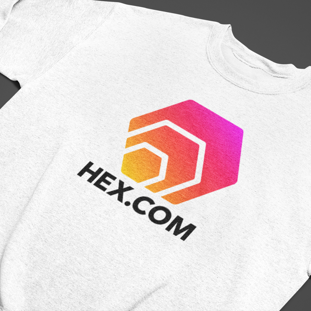 Hex.Com - White Sweatshirt - The Pulsican Store