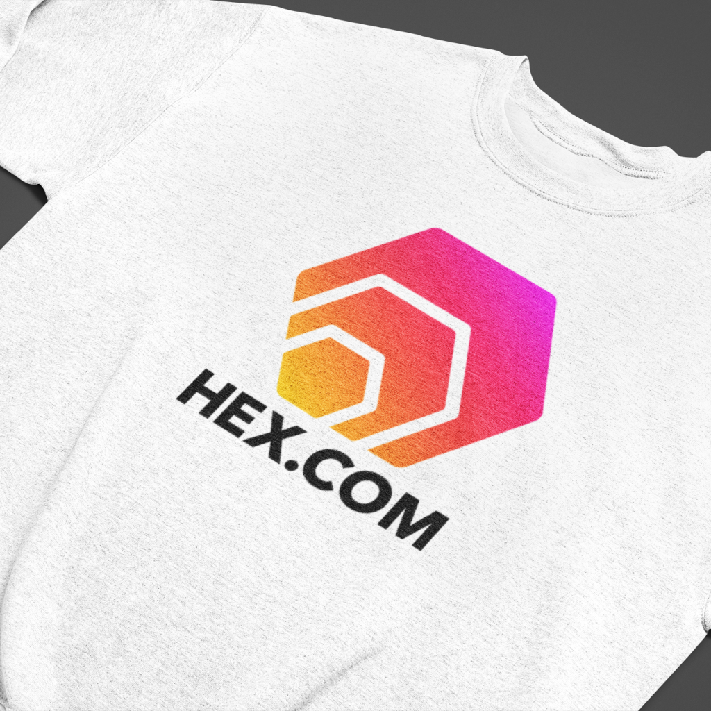 Hex.Com - White Sweatshirt