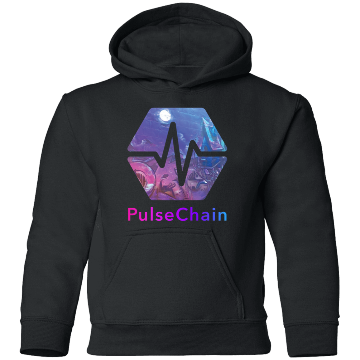 PulseChain Graffiti - Youth Hoodie - The Pulsican Store