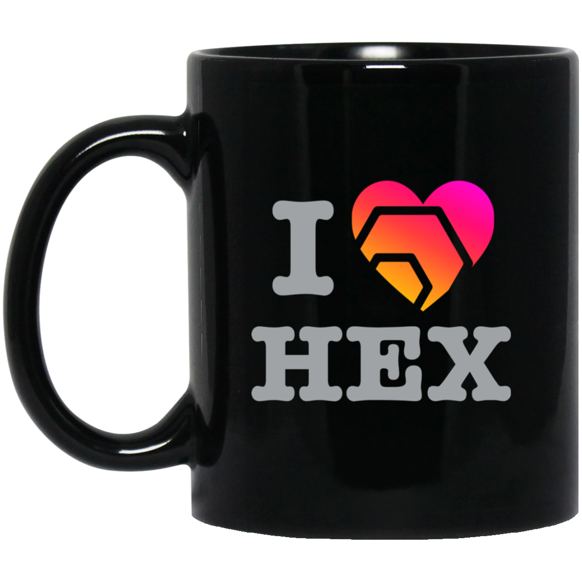 I Love HEX - Black Mug - The Pulsican Store