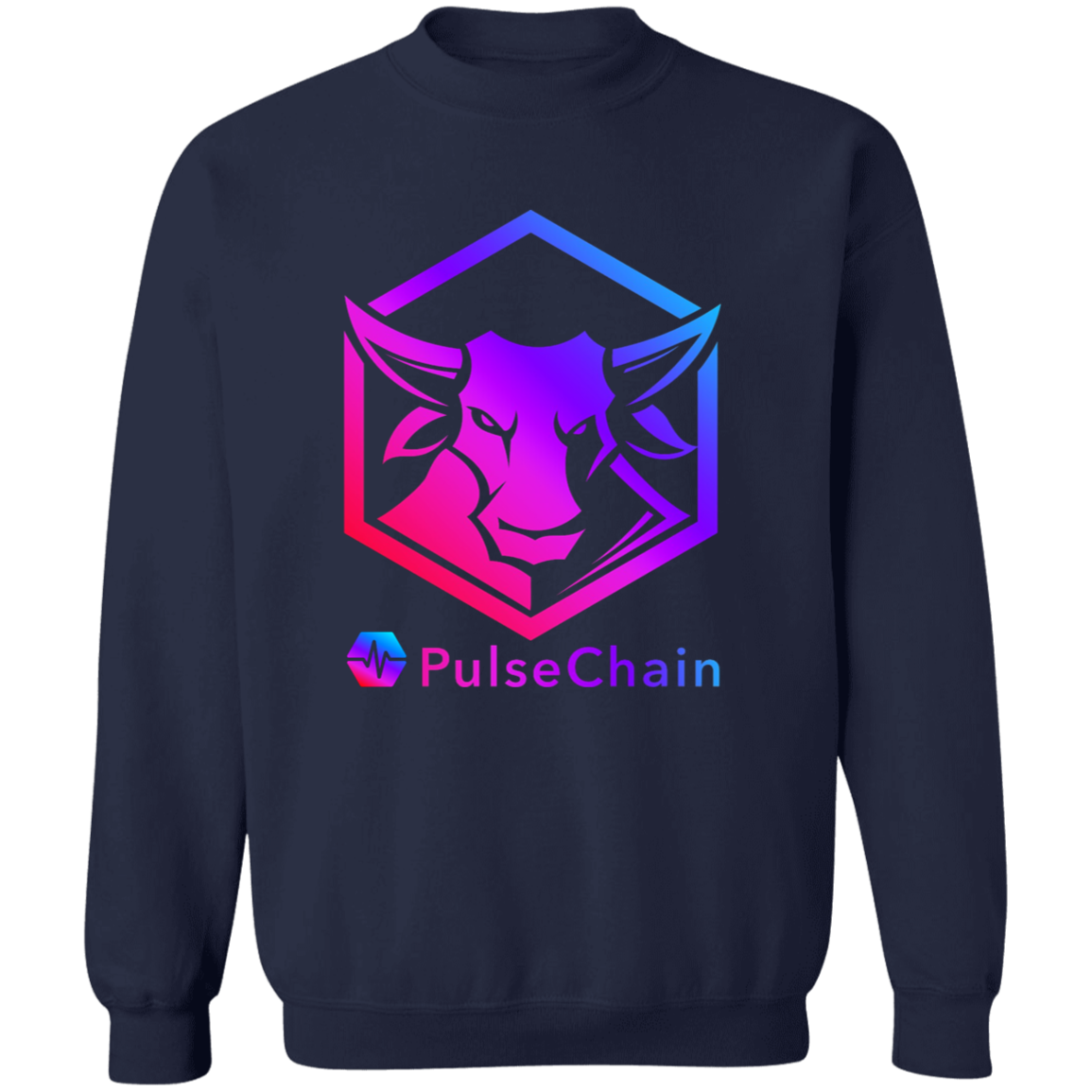 PulseChain Bull - Sweatshirt - The Pulsican Store