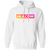 Hex.Com Block Gradient - White Hoodie