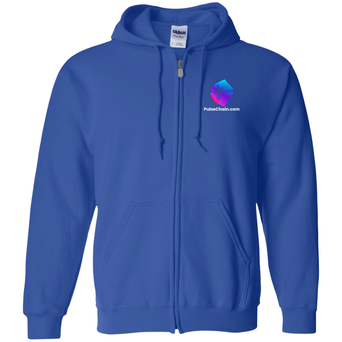 PulseChain.Com Logo - Zip Up Hoodie - The Pulsican Store