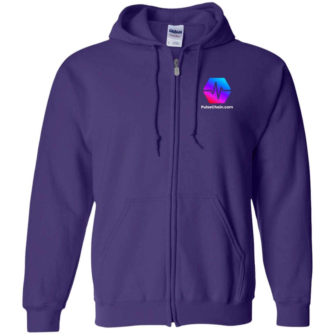 PulseChain.Com - Zip Up Hoodie - The Pulsican Store