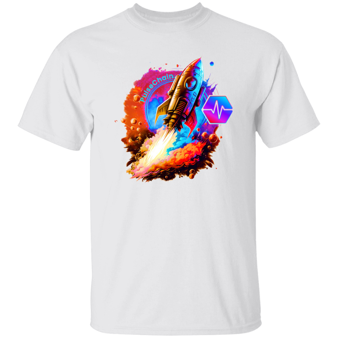 PulseChain Rocket - T Shirt - The Pulsican Store