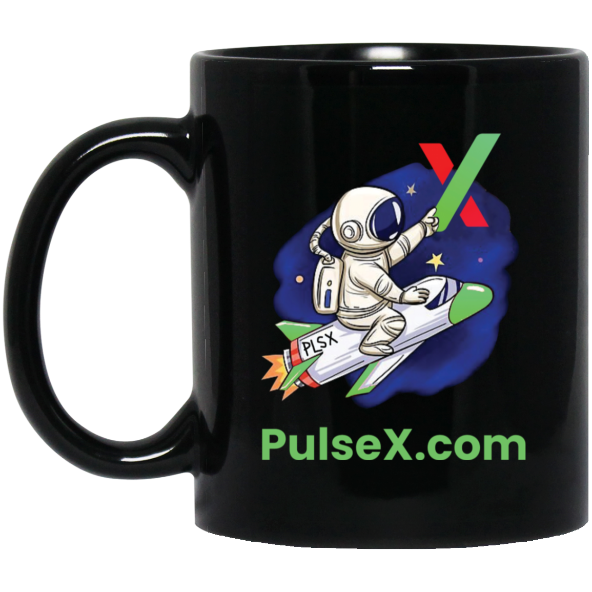 PulseX Rocket - Black Mug