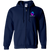 PulseChain.Com Logo - Zip Up Hoodie