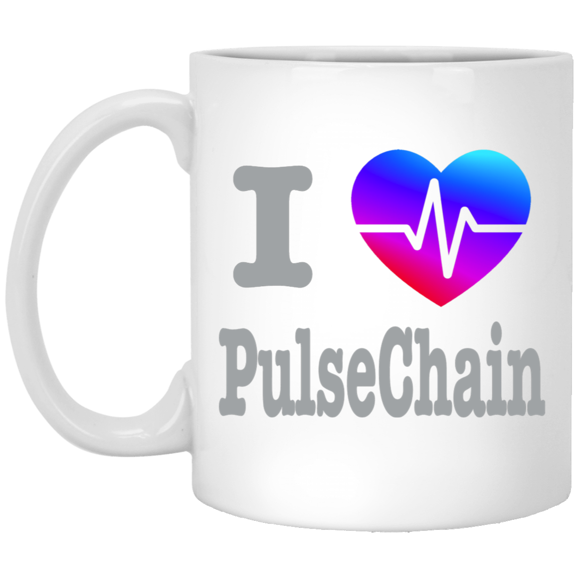 I Love PulseChain - White Mug - The Pulsican Store