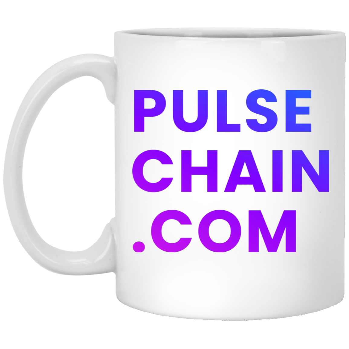 Pulsechain.Com - White Mug - The Pulsican Store