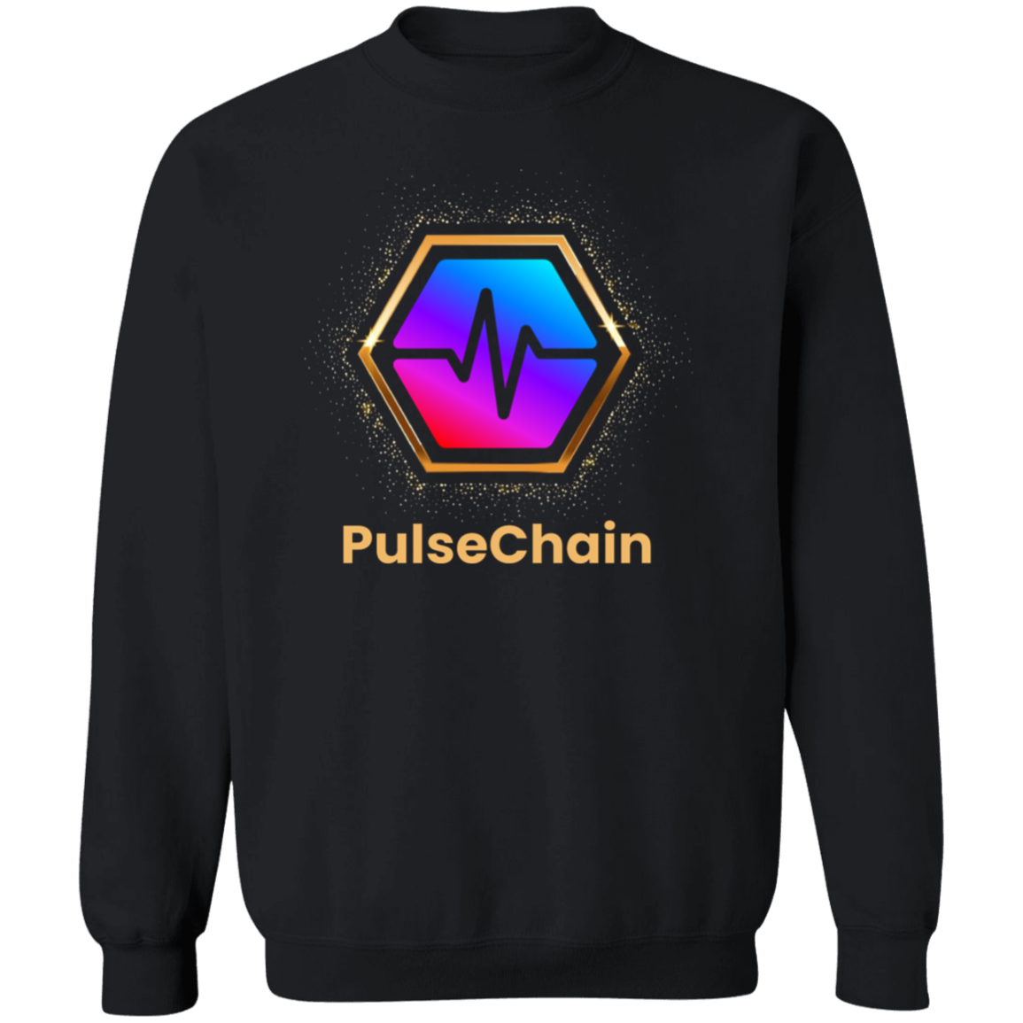 Golden PulseChain - Sweatshirt - The Pulsican Store