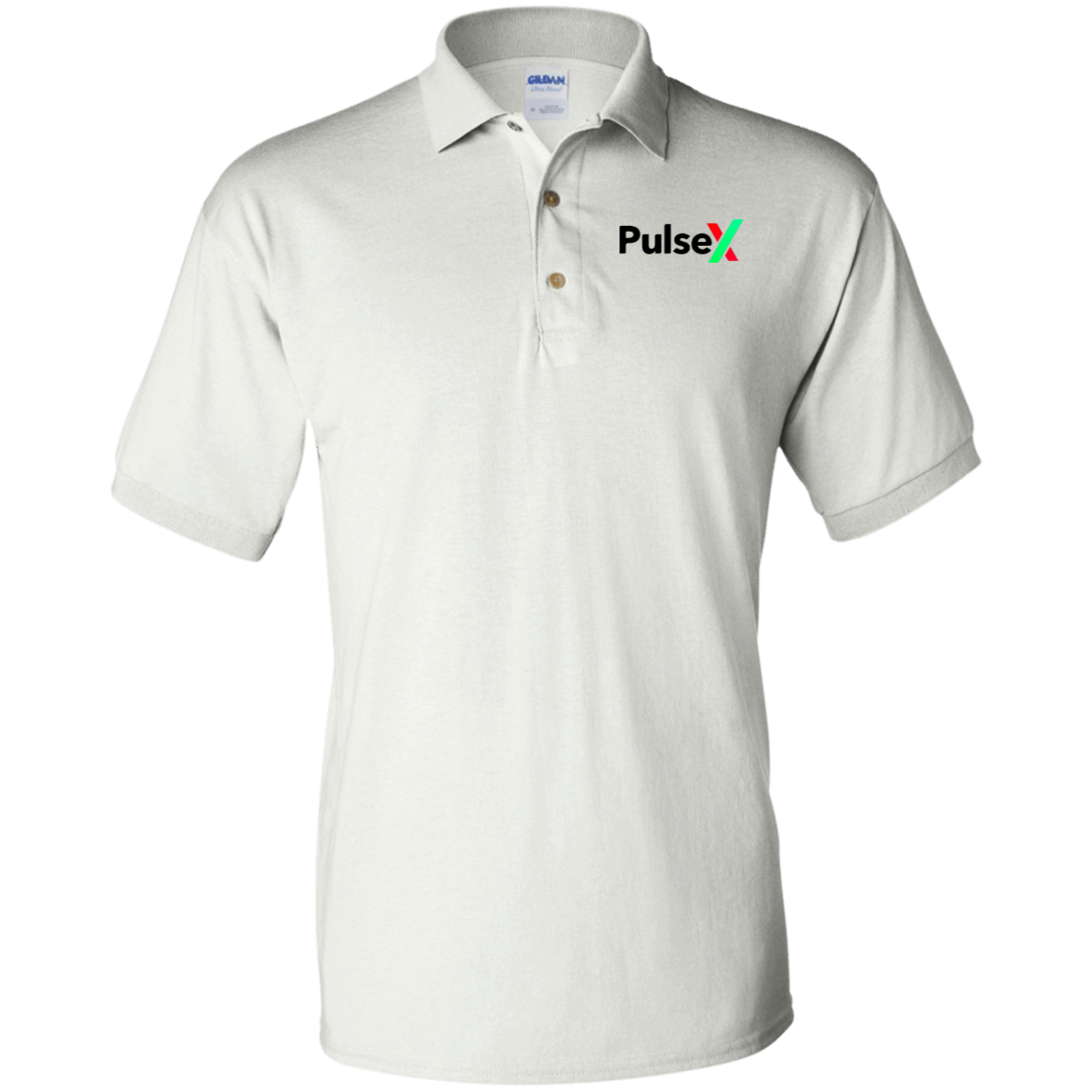 PulseX - White Polo Shirt