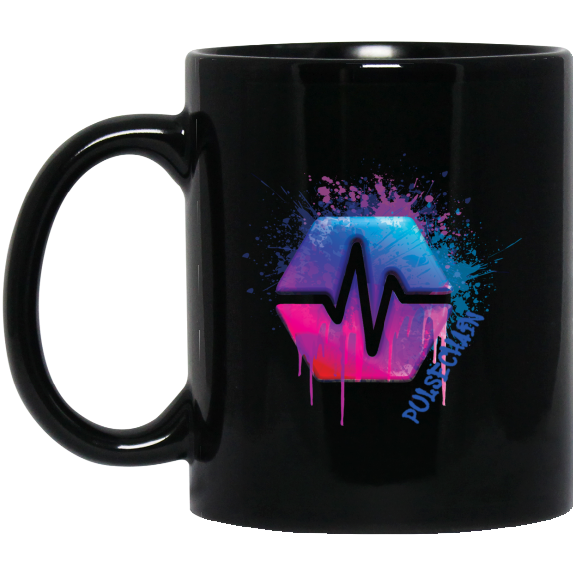 Pulse Graffiti - Black Mug - The Pulsican Store