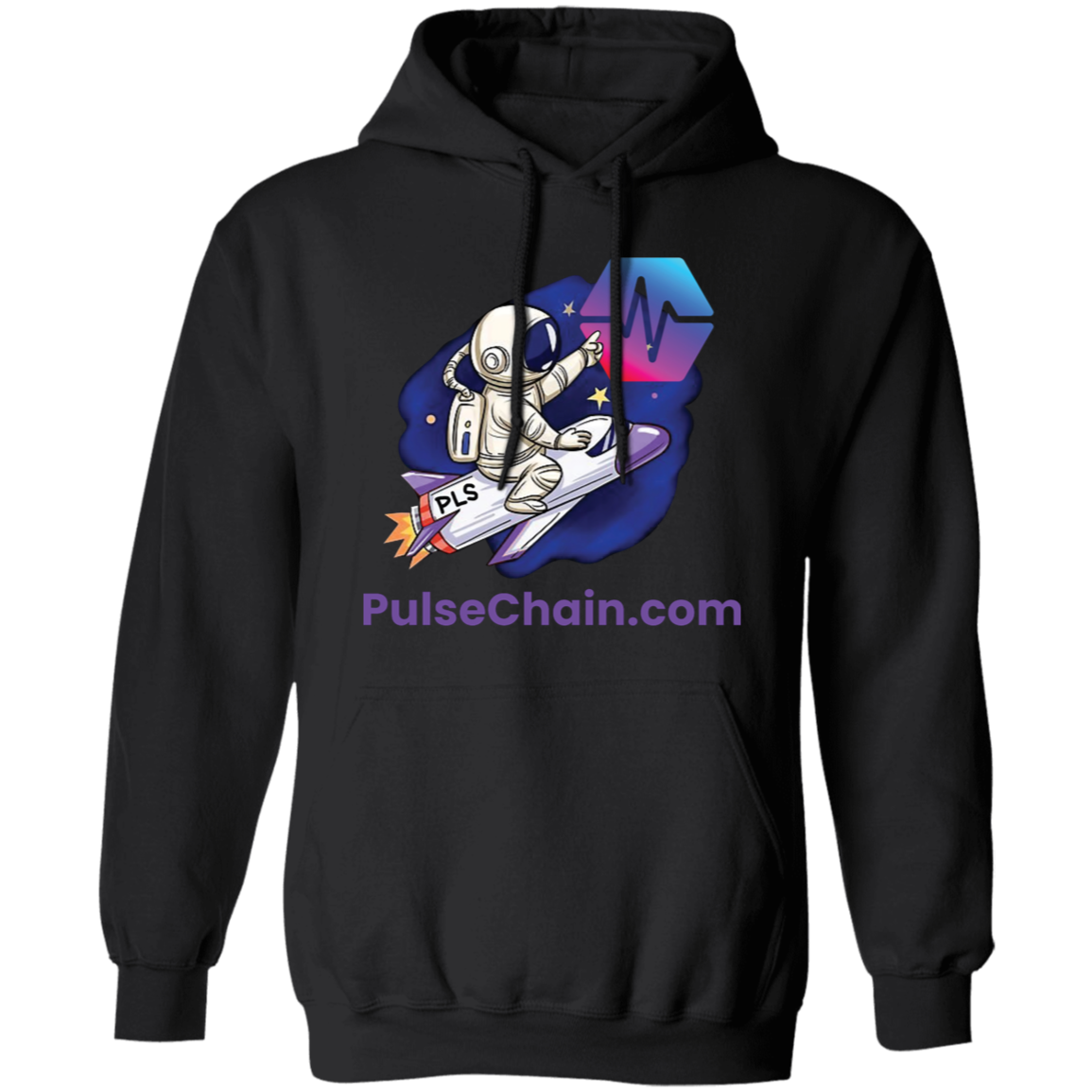 PulseChain.com Rocket - Hoodie - The Pulsican Store
