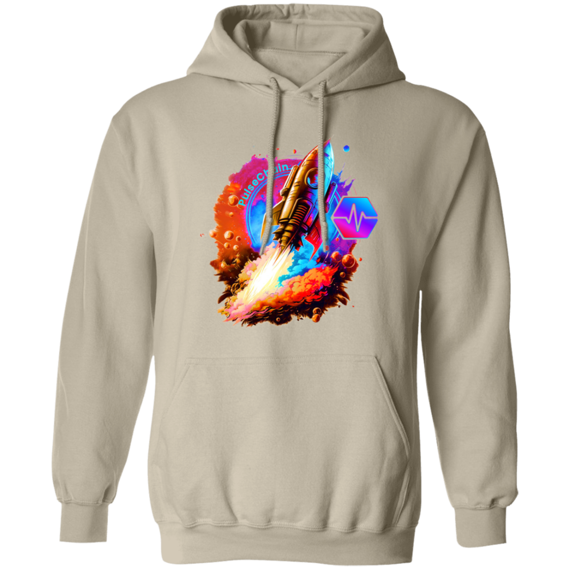 PulseChain Rocket - Hoodie - The Pulsican Store