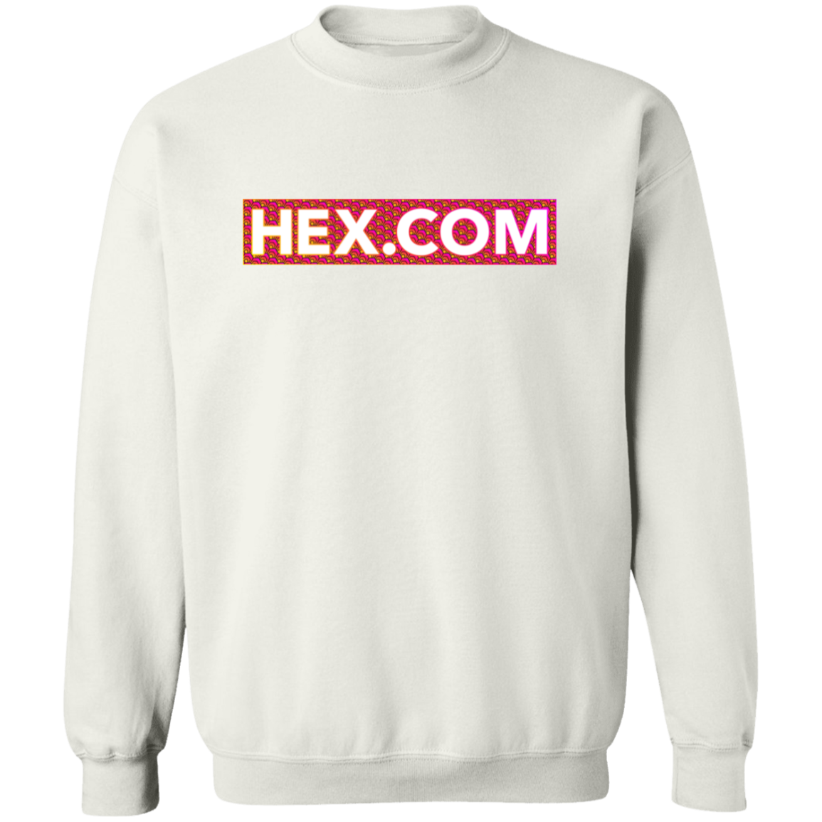 Hex.Com Block Tile - White Sweatshirt - The Pulsican Store