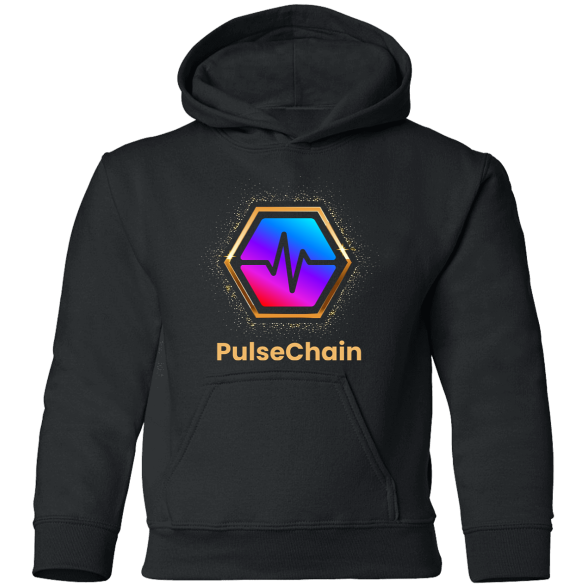 Golden PulseChain - Youth Hoodie - The Pulsican Store
